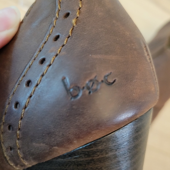 BOC Born Jenifer Heeled Booties Tan/Teak Size 10 - Picture 7 of 9